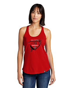New Era® Ladies Heritage Blend Racerback Tank - DTG - Logo 2-Scarlet Red