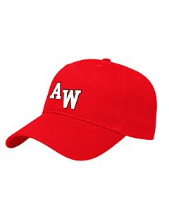 X-Tra Value Structured Cap - Puff Embroidery Logo &amp; "Westerners" on back-Red